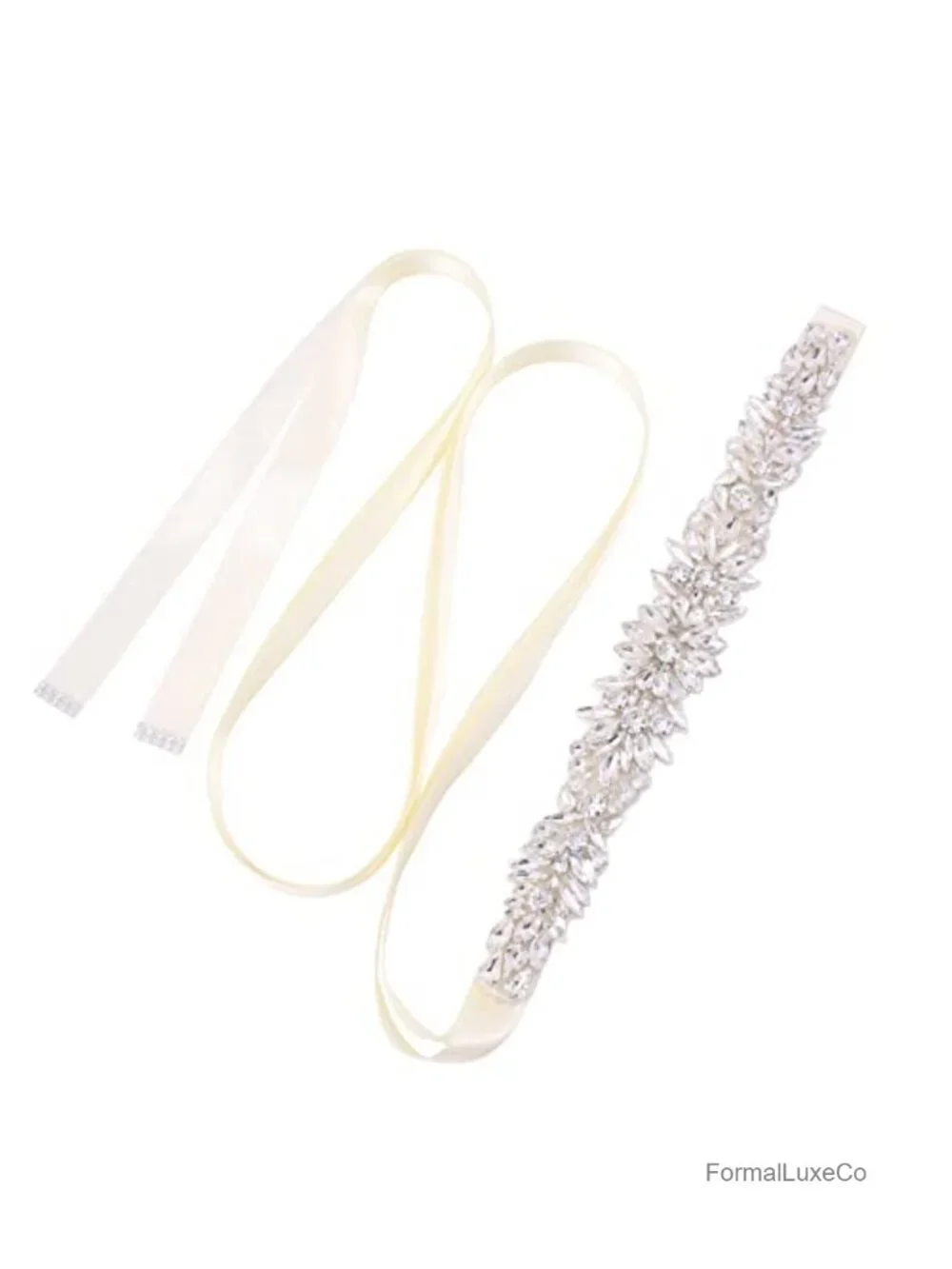 Crystal Bridal Belt Handmade Rhinestone Sash Wedding Belt for Bride Dress